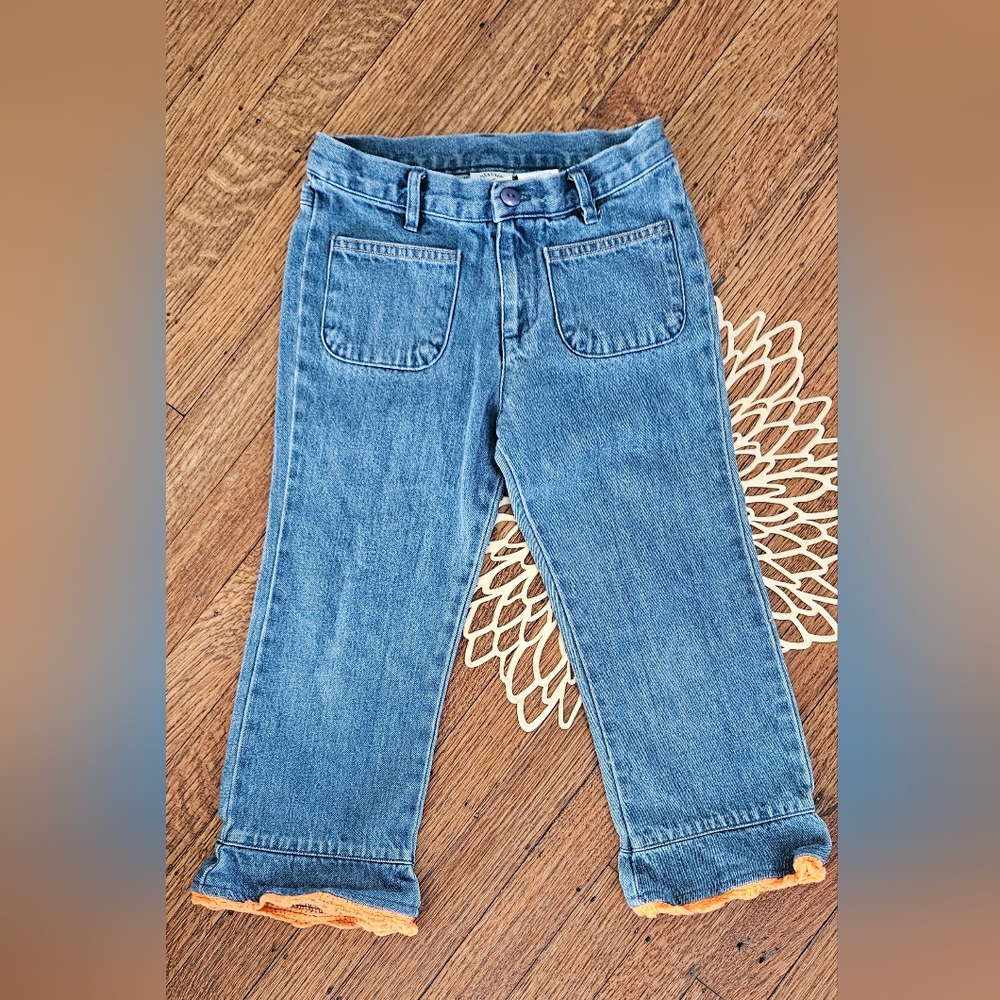 Hartstrings Capri Jeans with Crochet Edge Size 7